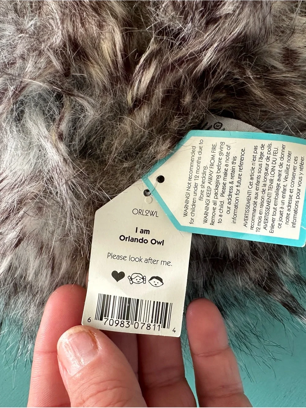 Jellycat NWT Orlando Owl London Discontinued